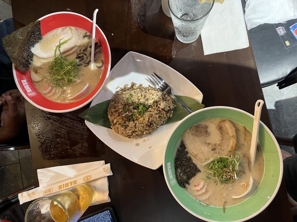 Kinya Ramen Entrees